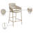 Yara Beige Velvet Counter Stool-75000053