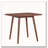 Wood Square Dining Table-230416581