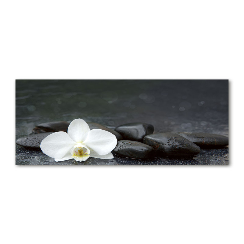 Orchid - Wrapped Canvas Print, Glass, 70cm H x 100cm W