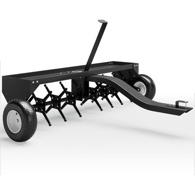 Aérateur de prise 48 "derrière, prise en acier, dents en acier, plateau de poids, pelouse de jardin Universal Hitch
