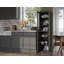 Garde-manger Jaylena 100% bois massif 16,5 po avec portes en verre massif dépoli et tablettes réglables-1358289689