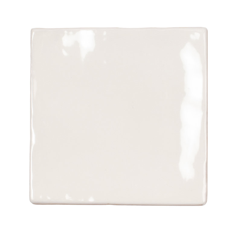 Silken 3.94 in. x 3.94 in. Glossy White Ceramic Square Wall and Floor Tile (6.46 sq. ft./case) (60-pack)