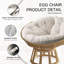 Coussin de chaise ovale Papasan
