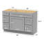 Base de meuble-lavabo simple 48 po seulement-94091287