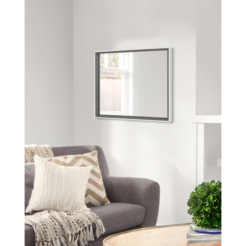Miroir décoratif, Gris / blanc