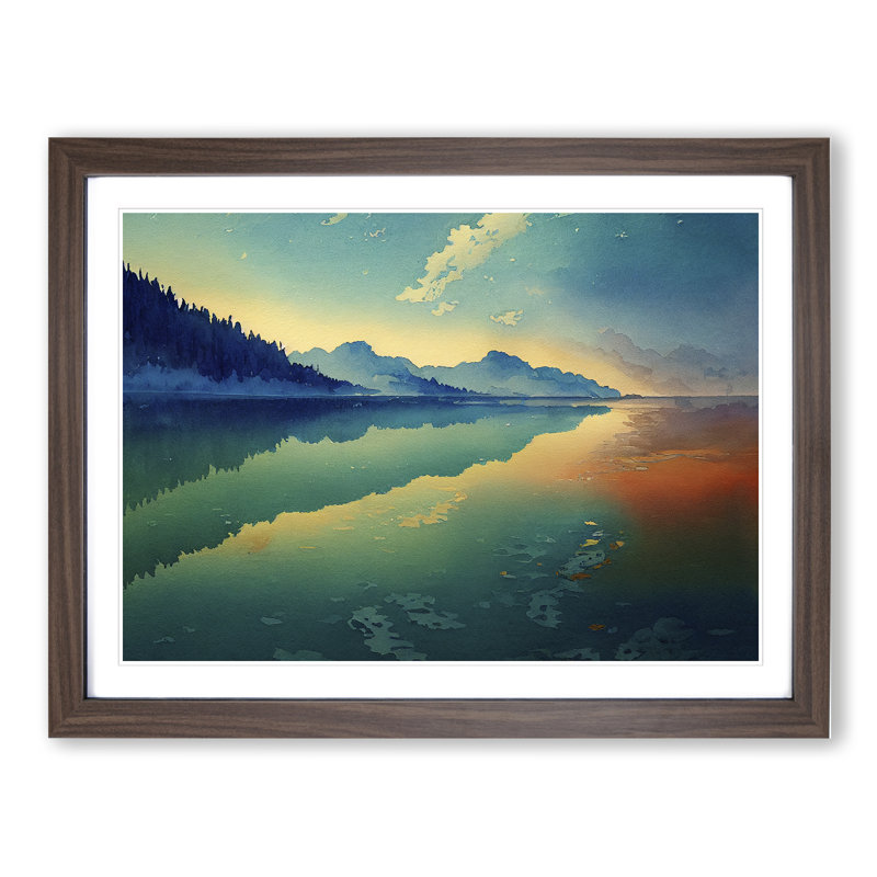 Glowing Lake - Single Picture Frame Print