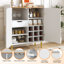 Buffet élégant avec texture rainurée, porte-bouteilles et tiroirs dissimulés-1094367790