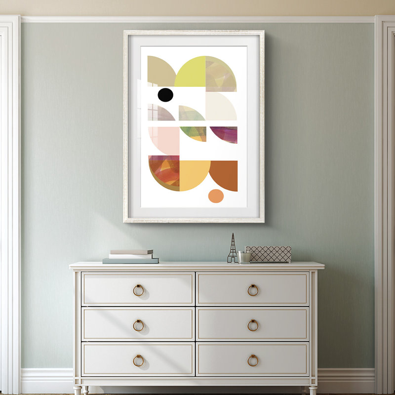 Dorset Shapes III - Impression encadrée, H 28,5 po x l 20,5 po, Blanc