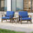 Bevelyn Blue Acacia Outdoor Chair Set with Cushions-1149783275