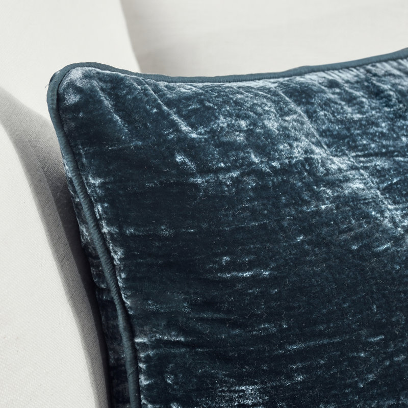 Oreiller Lexington, H 14 po x l 26 po, Forme rectangulaire, Bleu denim
