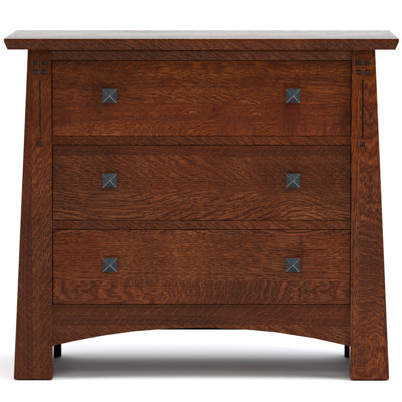 Highlands 3 - Drawer Solid Wood Nightstand, Onondaga