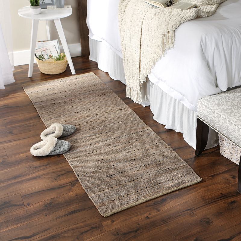 Basdeo Cotton Indoor Rug, Rectangle 2'3" x 6'