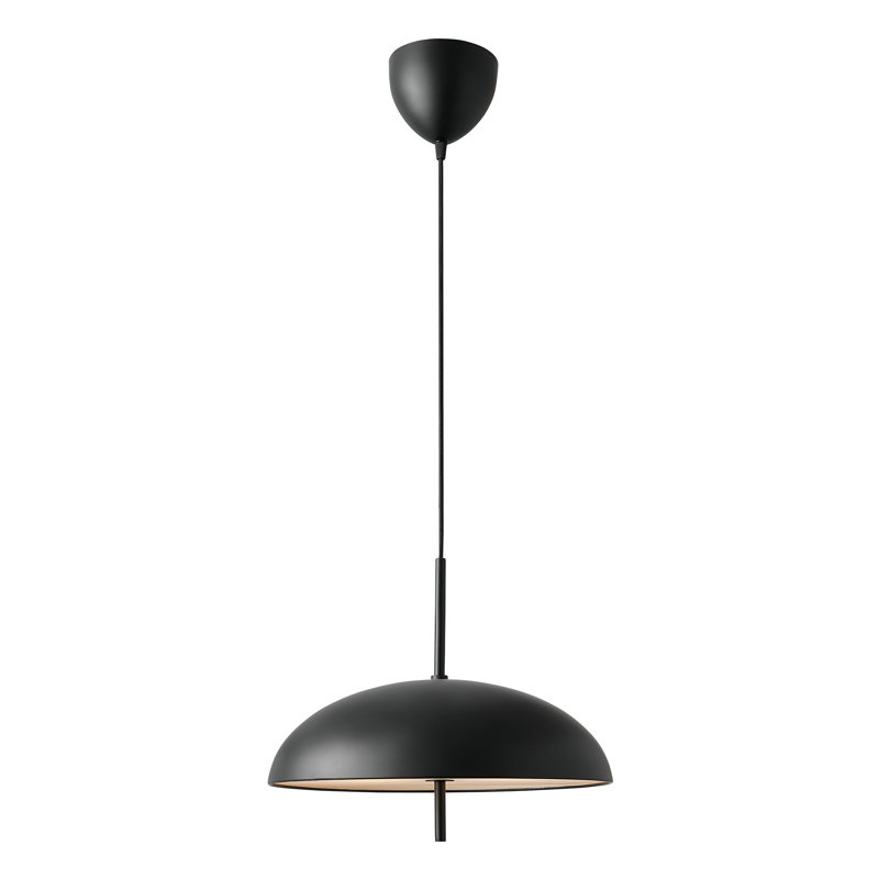 1 - Light Satin Pendant, Black
