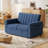Brittany Tufted Sofa Table Cloud Couch with Charging  and Storage Pockets-138174667