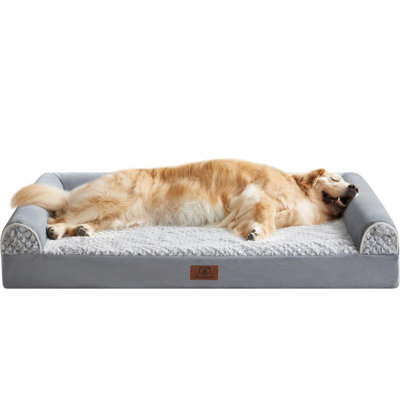Orthopedic Dog Beds Large Sized Dog, Large Dog Bed Foam Pet Couch Bed With Washable Cover, Waterproof Washable Dog Bed Sofa