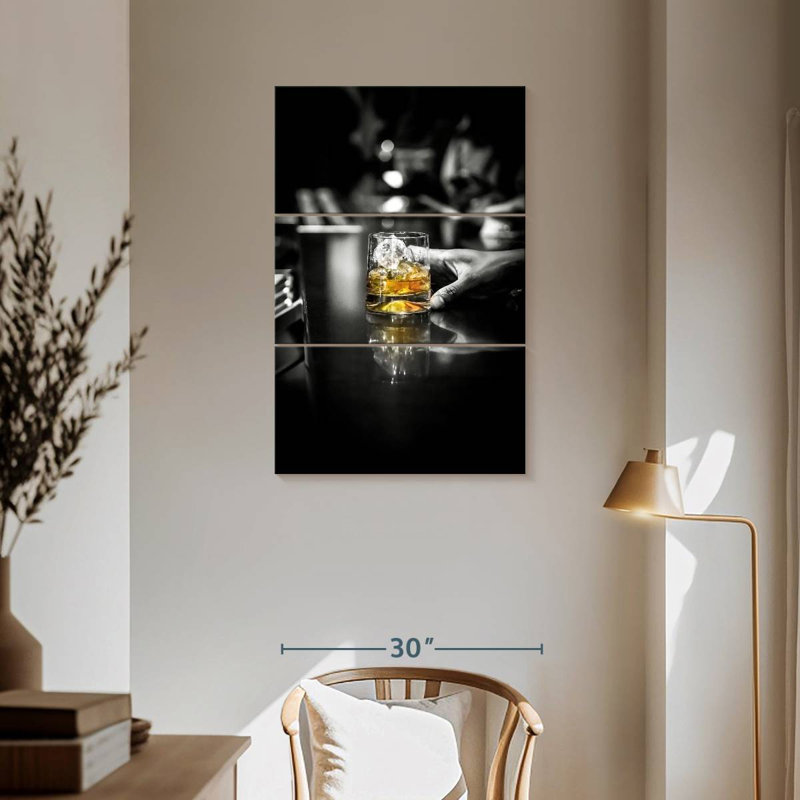 Bar à whisky Yarlin, H 57 po x l 36 po