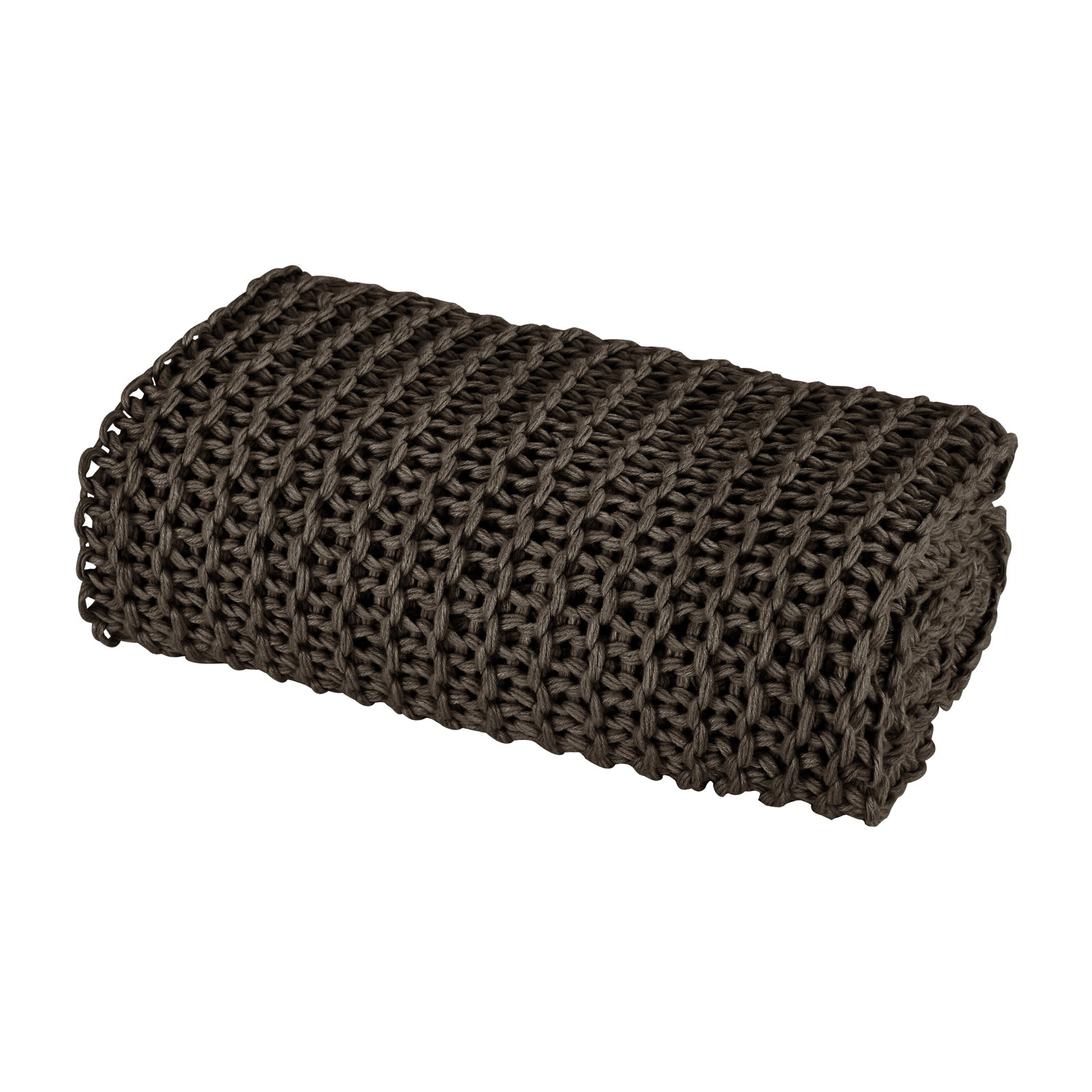 Leon Throw Blanket, Chocolate