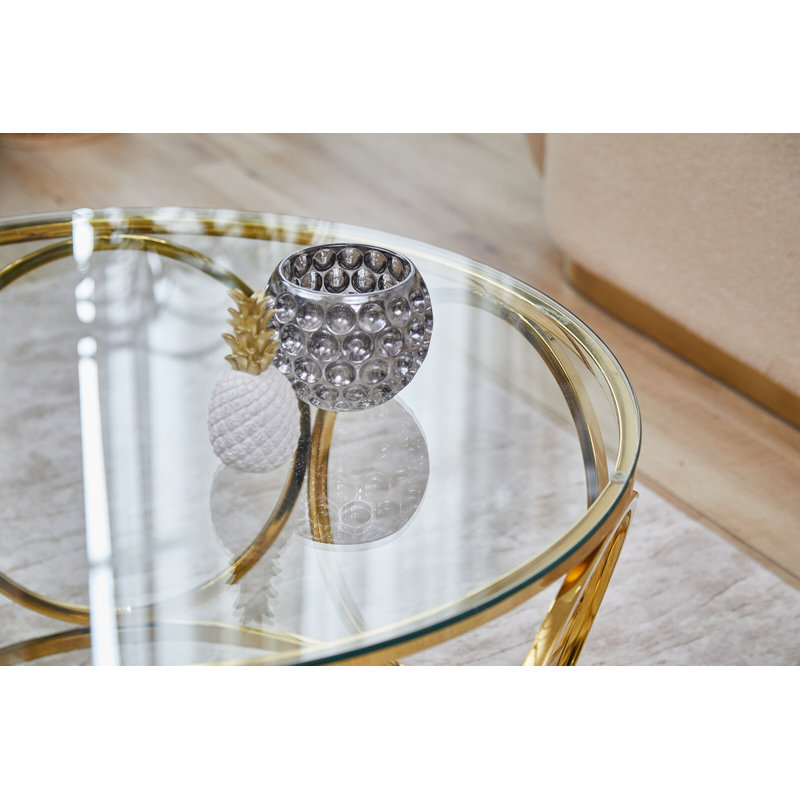 Aulona Frame Coffee Table, Gold