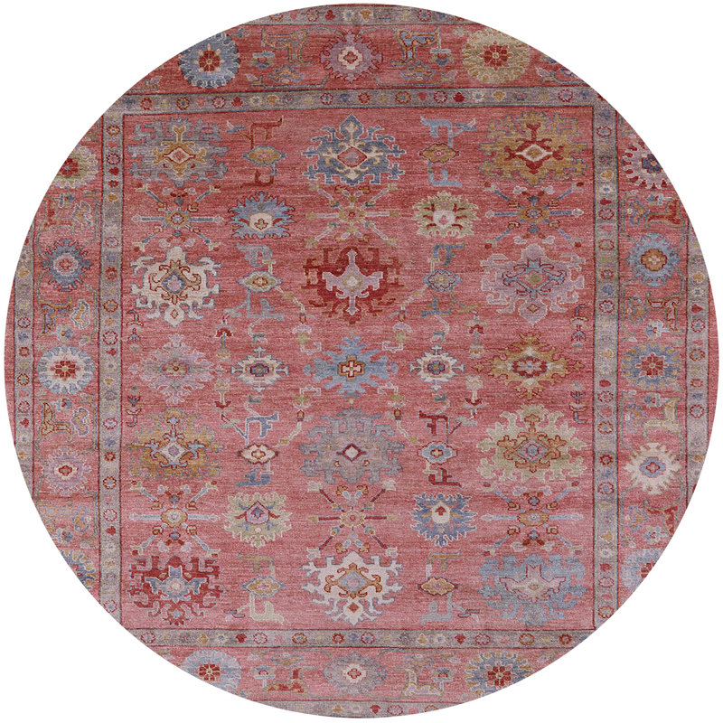 Oriental Indoor Rug, Round 4'