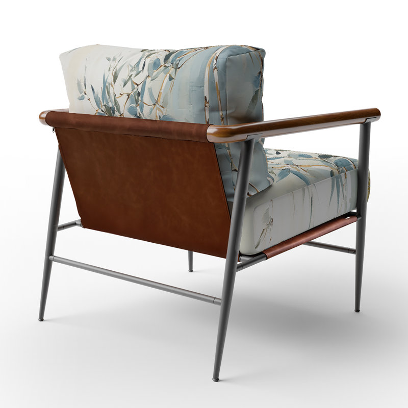 Fauteuil d'appoint rembourré Green Zen Moment, Noir