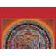 Thangka Kalachakra Mandala sans brocart | Art mural bouddhiste tibétain peint à la main | Décoration de méditation en or 24 carats et acrylique (19,7 po)