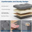 Folding Storage Ottoman Velvet Footstool-453134964