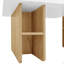 Ensemble de 2 tables basses gigognes de style campagnard, table basse rectangulaire, salon et table basse à finition bois-282598844