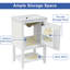Meuble-lavabo de salle de bain avec lavabo, armoire de salle de bain avec porte à fermeture douce et tablette ouverte-129462875