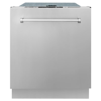 ZLINE 24 in. Panel Ready Top Control Dishwasher with Stainless Steel Tub, 52dBa