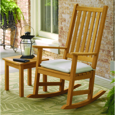 Chaise berçante avec coussin Aprilette