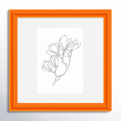 Lilli Wood Beveled Picture Frame with Mat