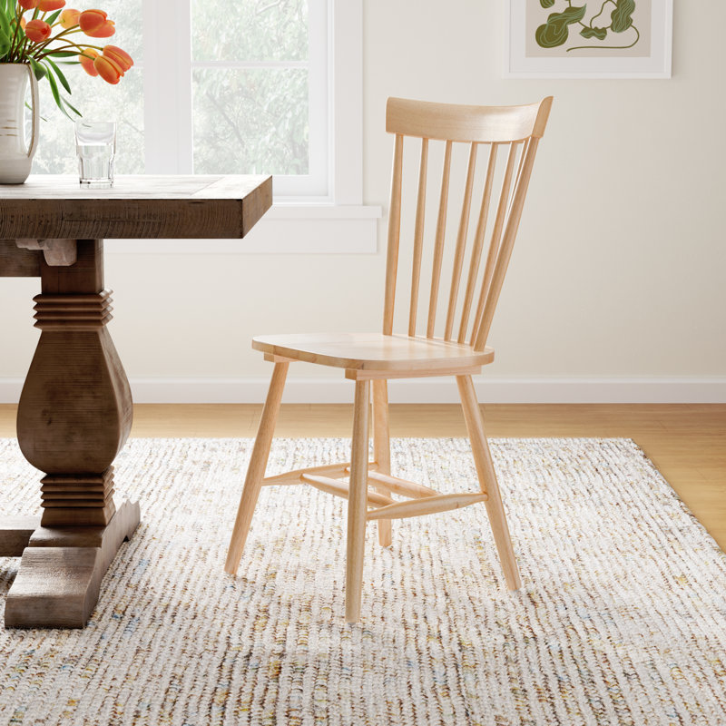 Matanna 17.3'' H Oak Solid Wood Side Chair, Natural