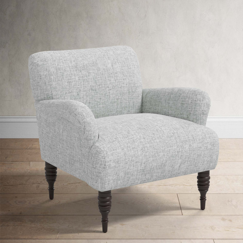 Allura Upholstered Armchair, Zuma Pumice Textured Linen