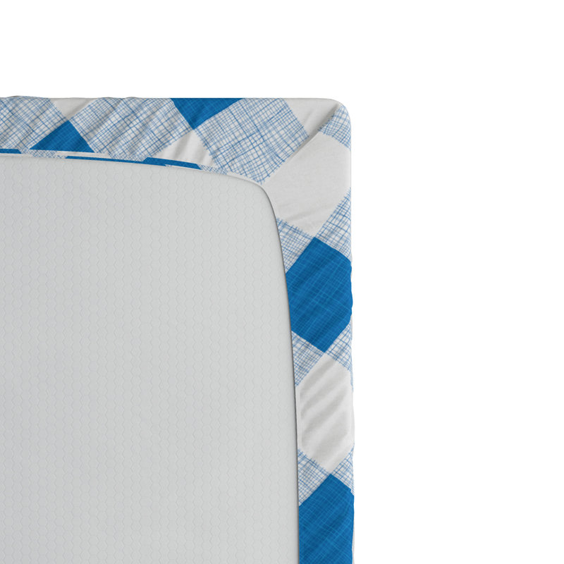 Microfiber Geometric Fitted Sheet, Twin XL Fitted Sheet