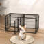 Cage pour chien durable et spacieuse de 47,2 pouces pour petits, moyens et grands chiens, idéale pour une utilisation intérieure et extérieure