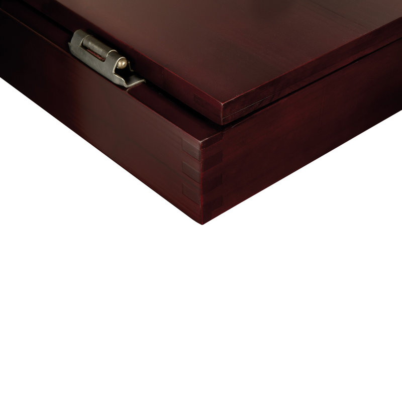 Mahogany Electronic Soft Tip Dartboard Cabinet with Storage