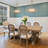 Hanshelmut 6-Light Shaded Gold Drum Chandelier with Ripple Glass