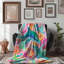 Vibrant Wildlife Art - 1 pièce Sherpa Premium-101343522