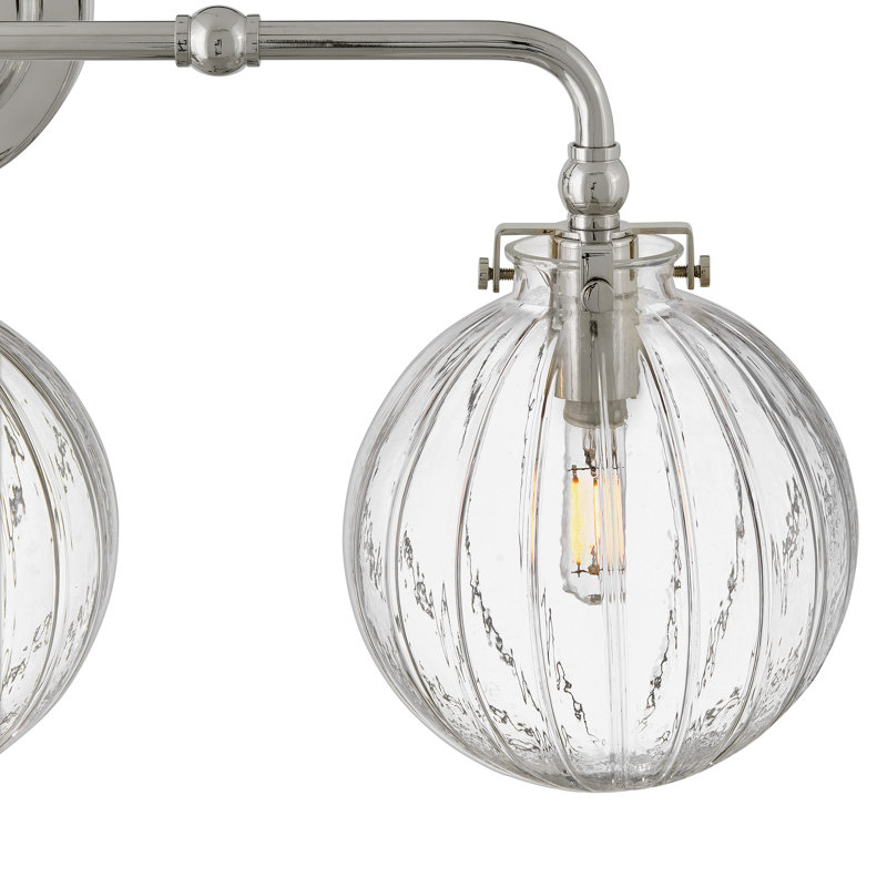 Hinkley Helene Medium Three Light Vanity, Polished Nickel
