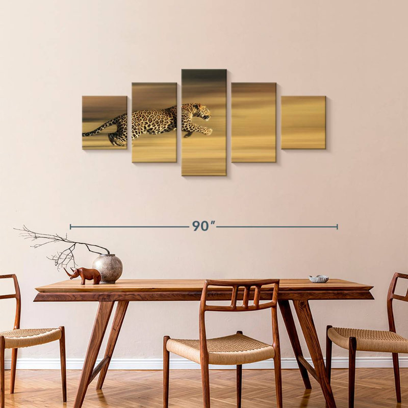 Leopard Sprint, 36" H x 80" W