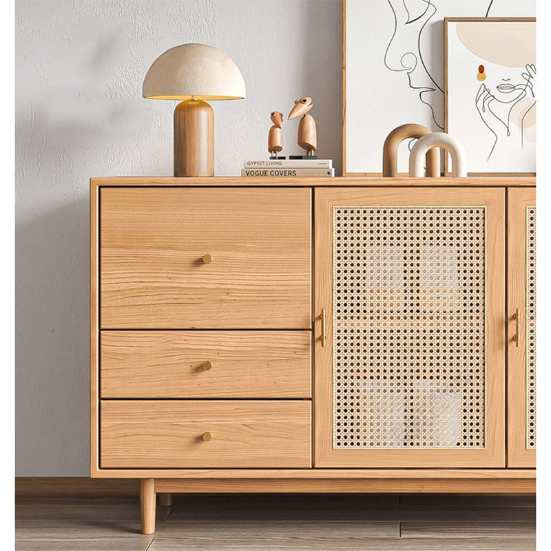Armoire d'appoint Wabi Sabi Wind Vine, H 35,43 po x l 62,99 po x P 13,78 po