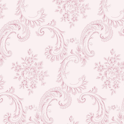 Papier peint rose Rachel Ashwell