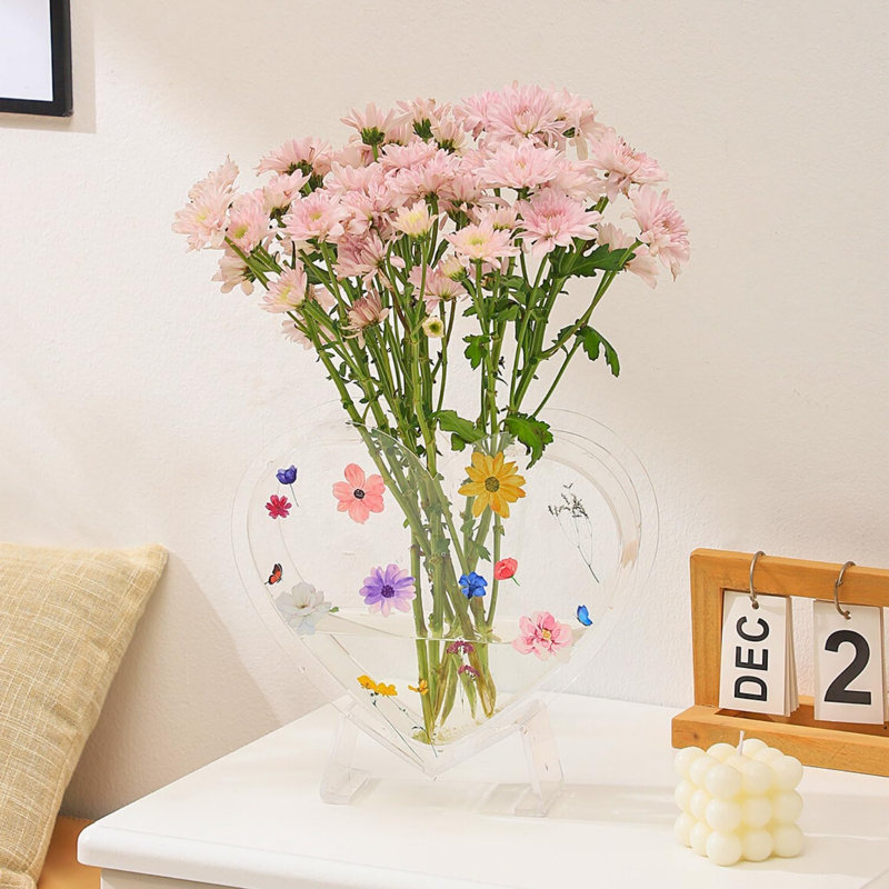 Vase de table en acrylique Jakaylen