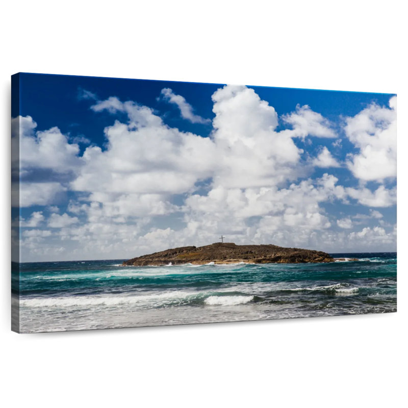 Gillard, Porto Rico, paysage marin, H 30 po x l 45 po