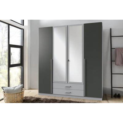 Hallsteinn 4 Door Manufactured Wood Wardrobe