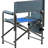 Cloth Folding Chair With Lightweight Steel Frame - Blue/Grey Portable Outdoor Comfortable Padding