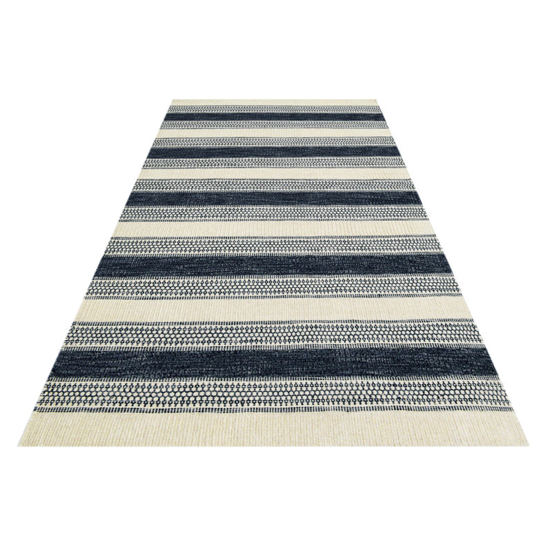 Munar Striped Wool Hand Woven Area Rug, Rectangle 160 x 230cm