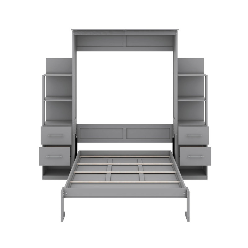 Stephaie Murphy Storage Bed, Gray, Queen