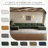 Maelina 7 - Piece Upholstered Green Corduroy Modular Sectional Sofa with Pillow Back and Removable Ottoman-108111420
