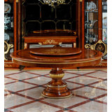 Round Solid Wood Dining Table